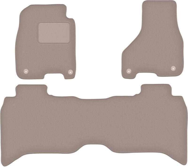 Beige Velours-Fußmatten für: Dodge RAM DS DJ 1500 Pickup (2012-2020)