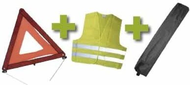 JBM - emergency kit mini-tasche schwarz +dreieck+weste 53093