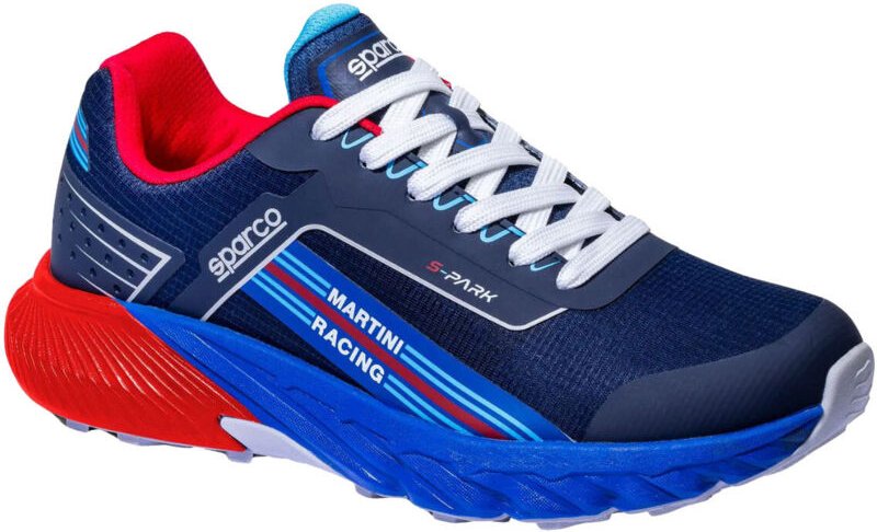 Sparco Sardinia 01 SR FO HRO Martini Racing Arbeitssneaker - 43 EU - Schwarz / Hellblau