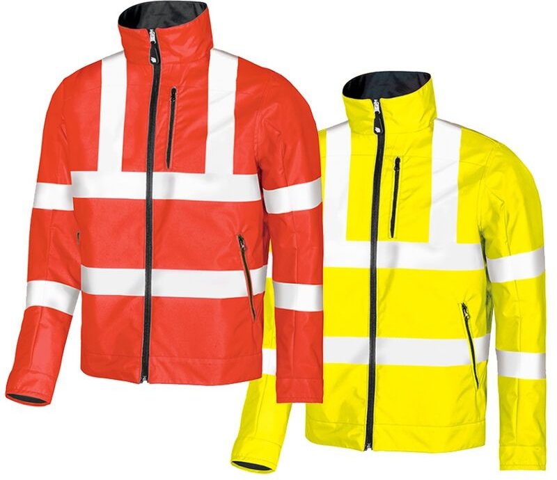 U Power Bi-Visible Wendejacke mit Warnschutzjacke - xs - Rojo - Rojo
