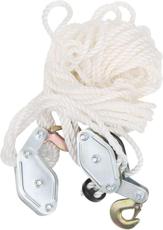 Seilkraftsparender Flaschenzugsatz, Mini-Handhebezeug, Mini-Handhebekran