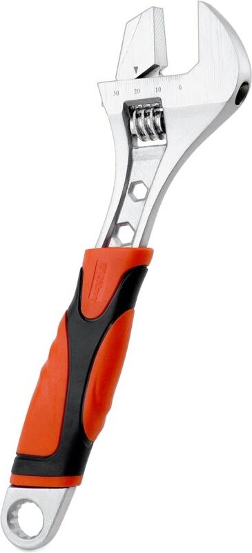 Verstellbarer 3-in-1-Schraubenschlüssel mit weichem Griff, verstellbarer Schraubenschlüssel mit 30 mm großer Öffnung, Sc...