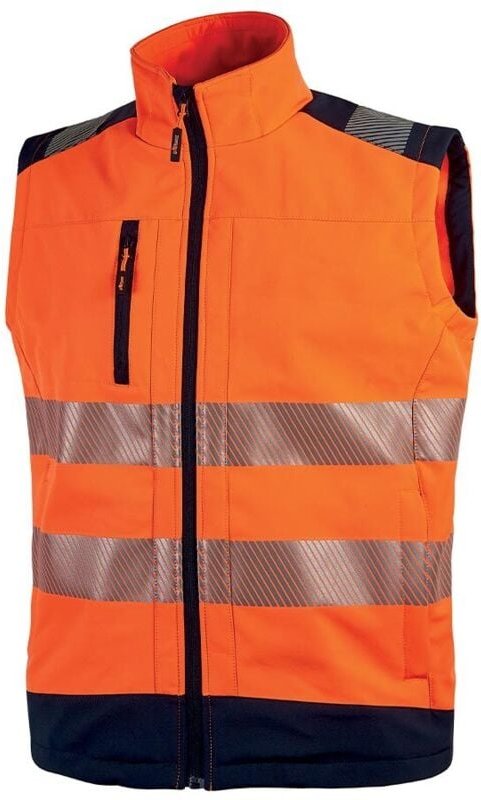 Arbeitsschutzweste ohne Ärmel mit hoher Sichtbarkeit DANY – Neonorange 4XL