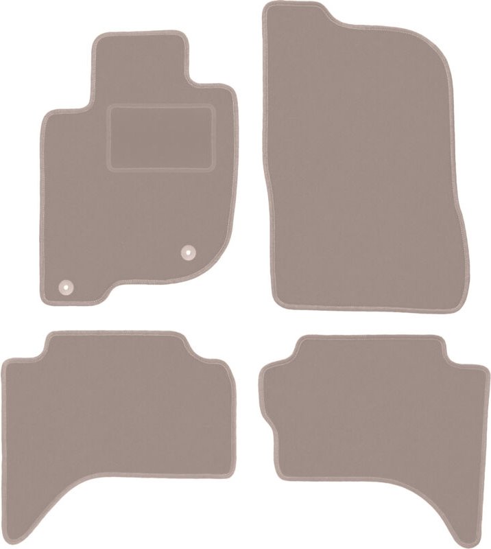 Beige Veloursmatten für: Fiat Fullback Offroad (2015-)