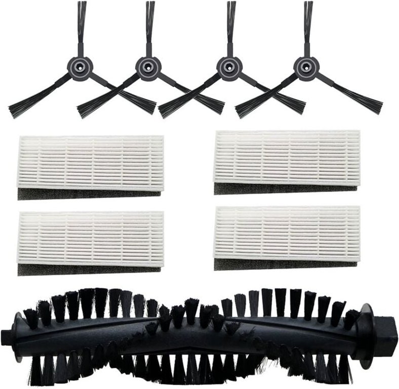 Hauptseitenbürstenfilter, Ersatzzubehör für A4 A4S A40 pvcr 0726W 0826 0926 Roboterstaubsauger