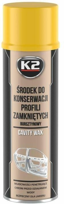 K2 - na bazie wosku. zabezpiecza przed korozją, solą i rdzą. środek do konserwacji profili zamkniętych