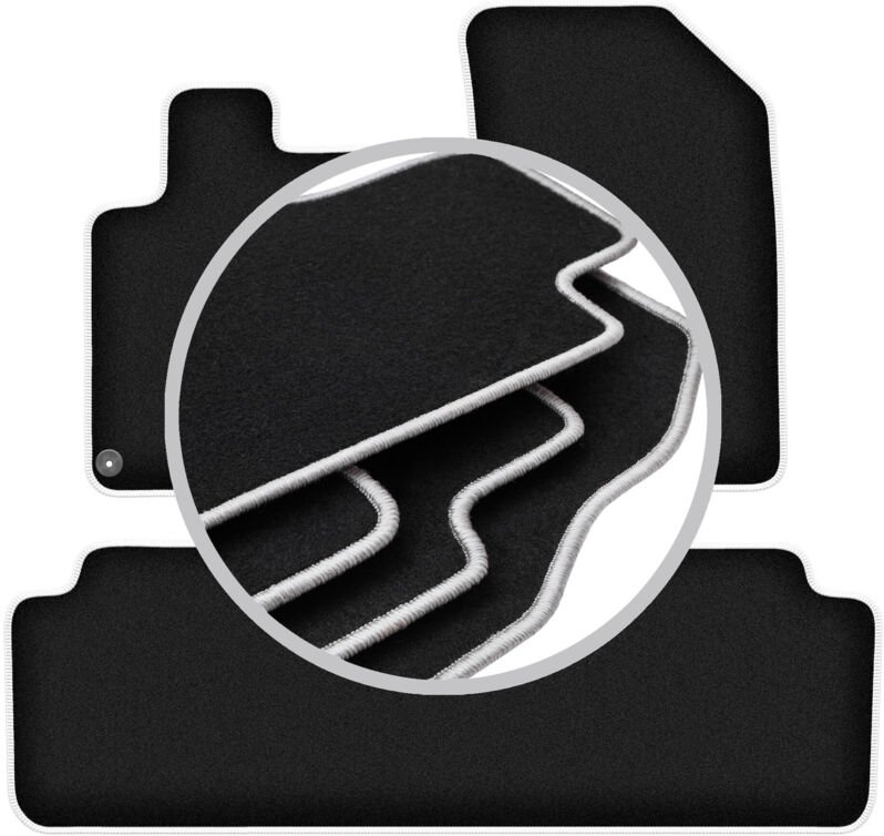 CARLUX-SILVER Autofußmatten für: Citroen C5 I Kombi, Limousine (2001-2008)