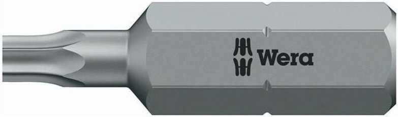 1 Stk. Bit zähhart 1/4" DIN 3126 C6,3 T9x25mm mit Bohrung Wera