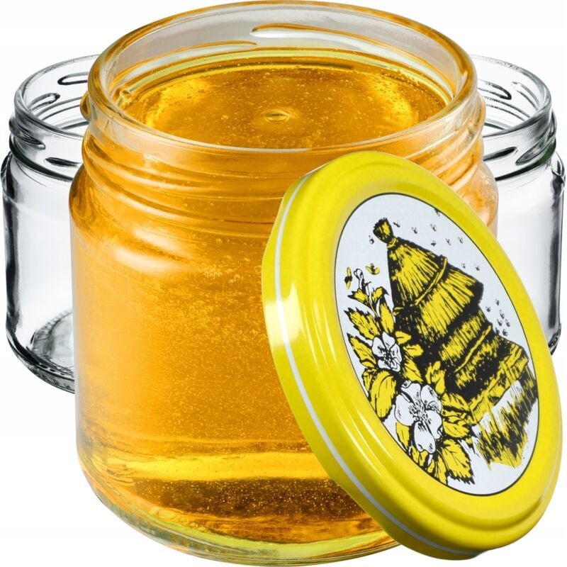 KADAX Kleine Einmachgläser 200 ml, Marmeladengläser, fi66 mm, Minigläser für Honig und Gewürze, Luft