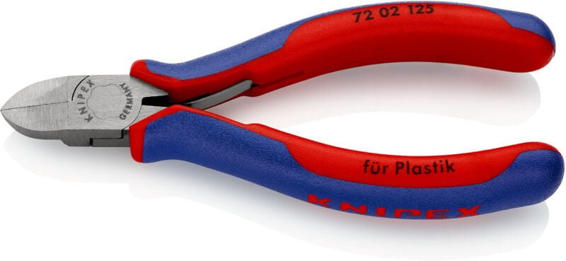 72 02 125 Seitenschneider f. Kunststoff mit Mehrko.-Hülle 125 mm - Knipex
