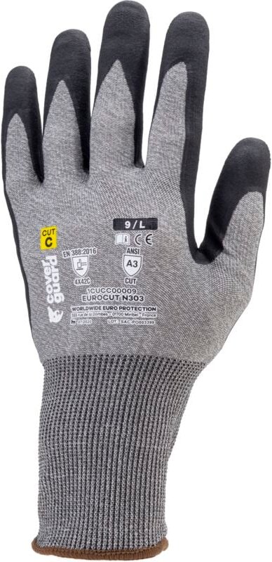 Satz mit 5 - EUROCUT NANO SCHUTZHANDSCHUHE AUS NITRIL, Schnittschutz, Größe 11