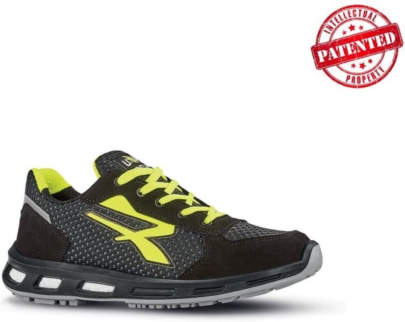 Sicherheitsschuhe niedrig ASHER 01 FO ESD SRC - Schwarz/Gelb 46