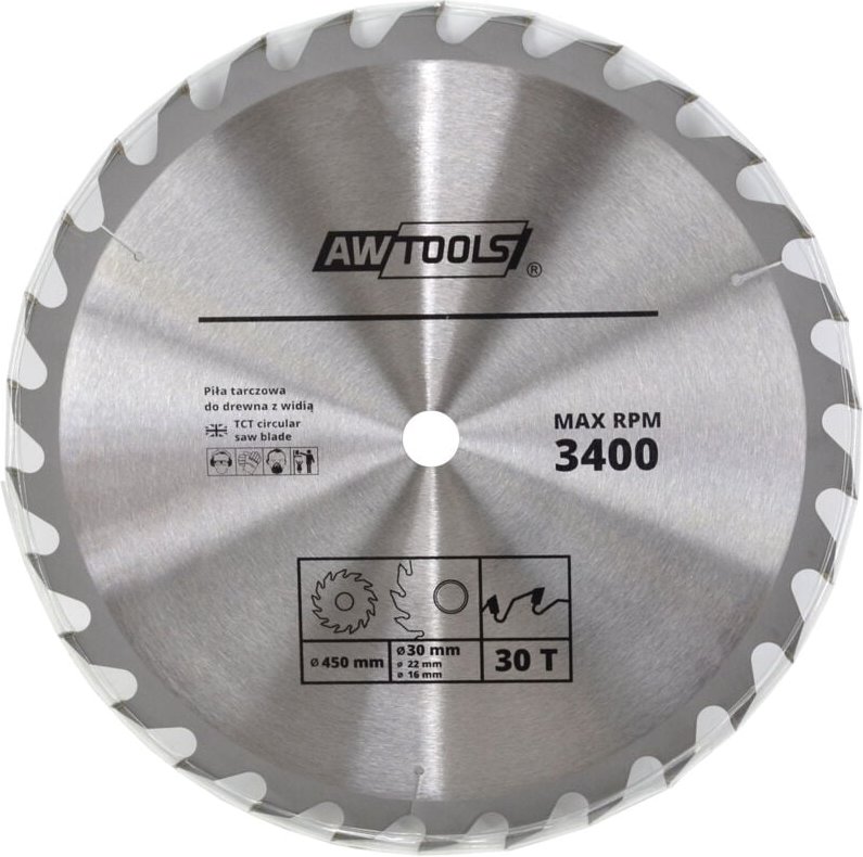 Awtools piła tarczowa widiowa 250x30/22/16x40z