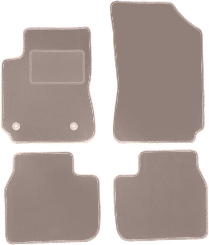 Beige Veloursmatten für: Citroen C4 Cactus II Crossover (2018-)