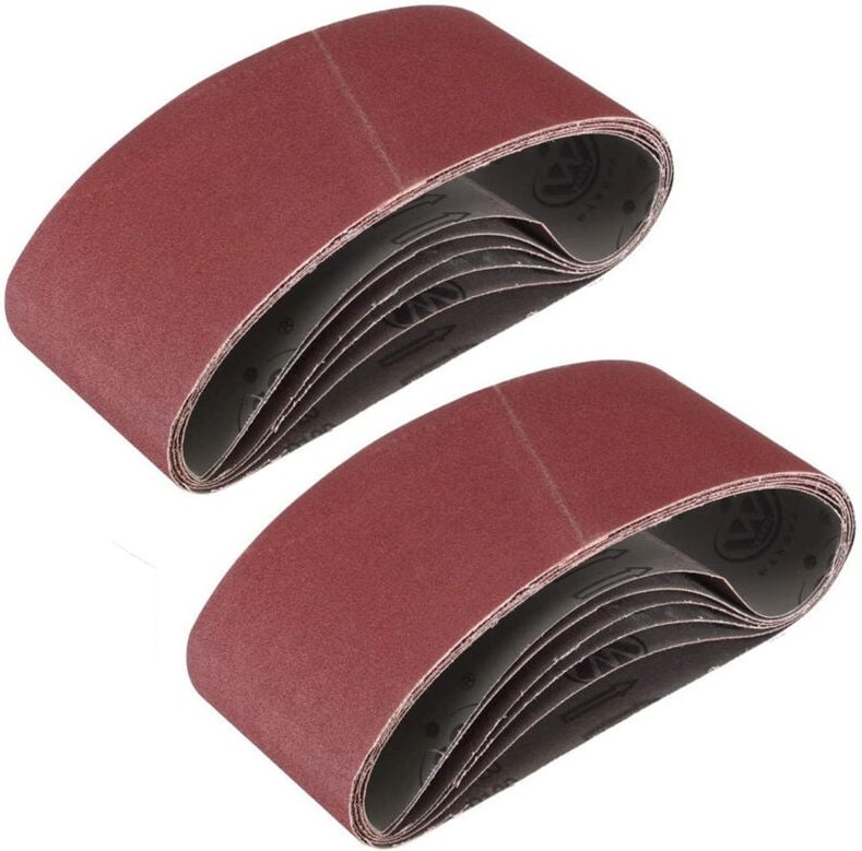 10er-Pack Schleifbänder 100 mm x 915 mm, 150er-Körnung, Aluminiumoxid-Schleifbänder für Holzbearbeitung, Metallpolieren,...