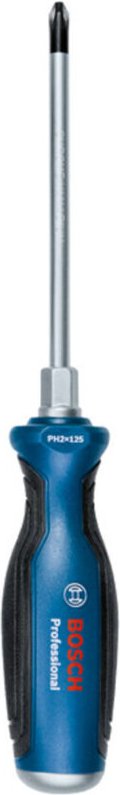 Bosch Professional - PH1 x 100 mm Schraubendreher Stahlklinge, Stahlkappe, Ausführung: 1600A01TG3, ph 2 x 125 mm