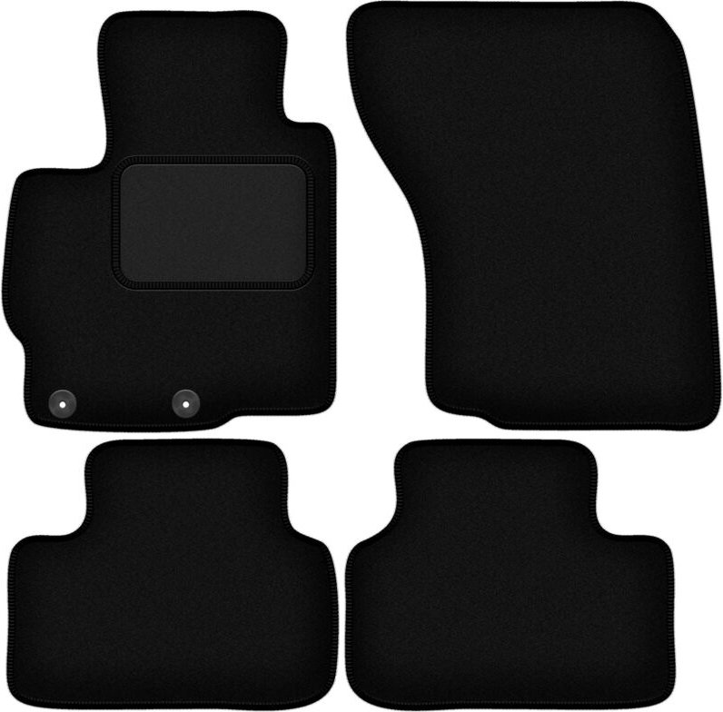 Schwarze Veloursmatten für: Mitsubishi ASX II Crossover (2020-)