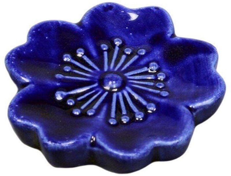 Blumenformige choppin stutze - blau - 2 stuck