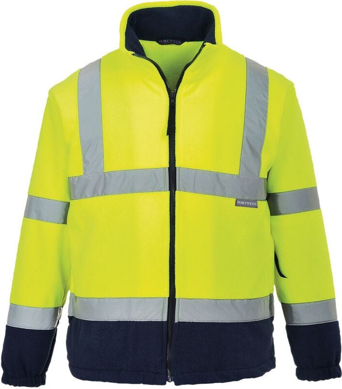 Polaire HiVis Bicolore Gelb/ Marine S