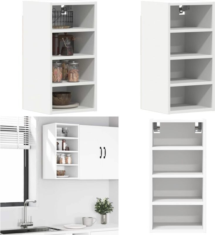 Hängeschrank Weiß 30x29,5x60 cm Holzwerkstoff - Vidaxl