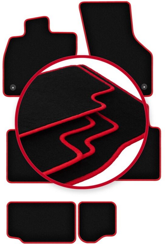 CARLUX-RED Autofußmatten für: Seat Tarraco 7-Sitzer (2018-)