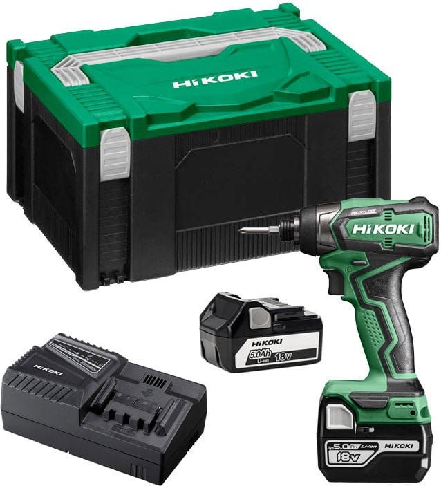 18V 1/4' Schlagschrauber 140 Nm (2x5,0 Ah) im Hitcase - hikoki WH18DDWPZ