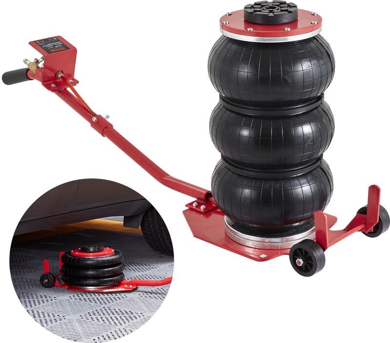Thumbnail - Mophorn - vevor Pneumatischer Wagenheber Triple Bag Air Jack 3 t, Dreifachbeutel Luftheber 140-450 mm Hubhöhe Sack-Luftw...