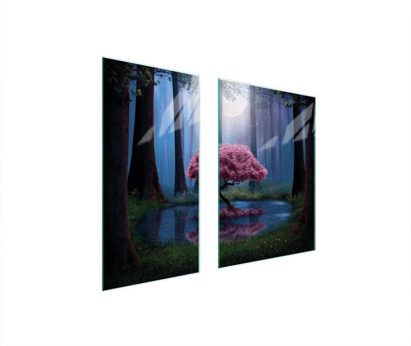 GLASSCHUTZPLATTE BOARD 75x52 TREE