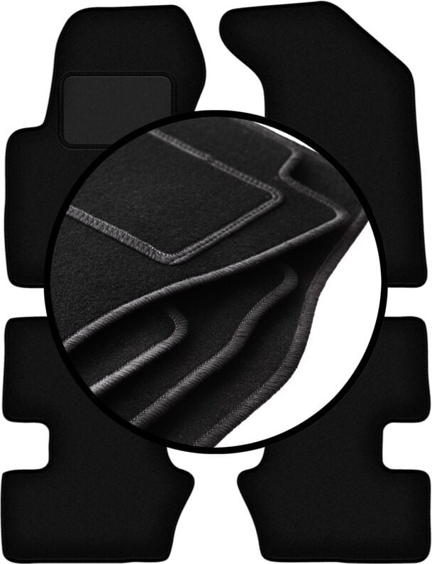 Komplettset Veloursmatten für: Jeep Patriot Offroad (2006-2016)