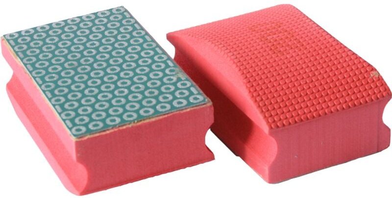 Diamant-handschleifpad K200 - 55X90MM rot