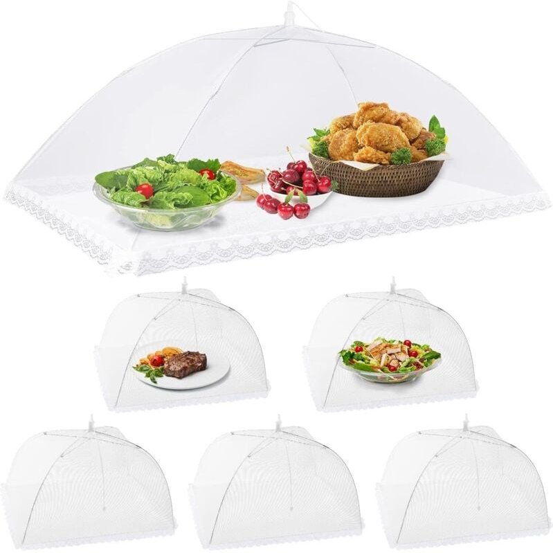Stück faltbare Lebensmittelabdeckungen, Fliegenschutznetz, Lebensmittelabdeckungen, Zeltschirme, Insektenschutz für Gril...