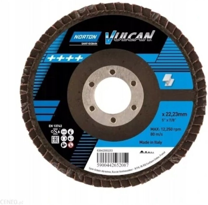 NORTON VULCAN ZIRCONIUM SLEEVES 60 gr. 115mm Stahl