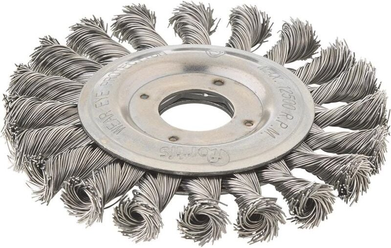 Thumbnail - Rundbürste Stahldraht 125 x 0,5 mm gezopft - Fortis