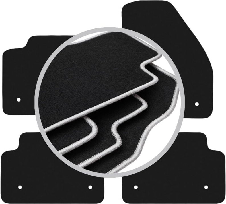 CARLUX-SILVER Autofußmatten für: Jaguar E-Peace SUV (2017-)