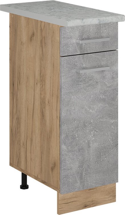 Küchenunterschrank R-Line, Beton, 30 cm ap Marmor Vicco