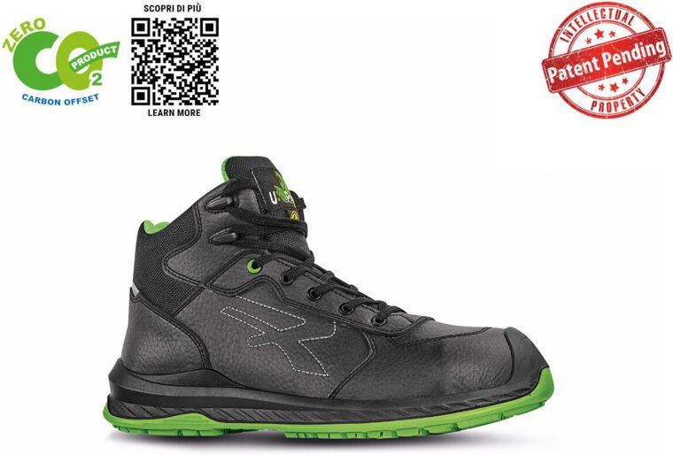 Hochsichere Sicherheitsschuhe NIAGARA UK ESD S3 CI SRC - Schwarz/Grün 37