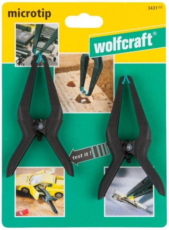 2 microtip 60 - Präzisions-Federzwingen Wolfcraft 3431000 Spann-Weite (max.):60 mm