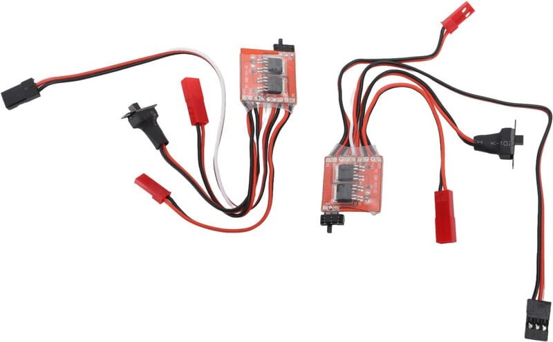Jeffergarden 2pcs RC gebürstete elektrische Geschwindigkeit Controller 30A Mini Stall ESC für 1/16 1/18 1/24 Autoboot