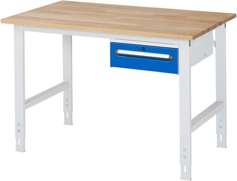 Rau Arbeitstisch Tom höhenverstellbar KM02, B1250xT800xH760-1080mm, B-Platte-25mm