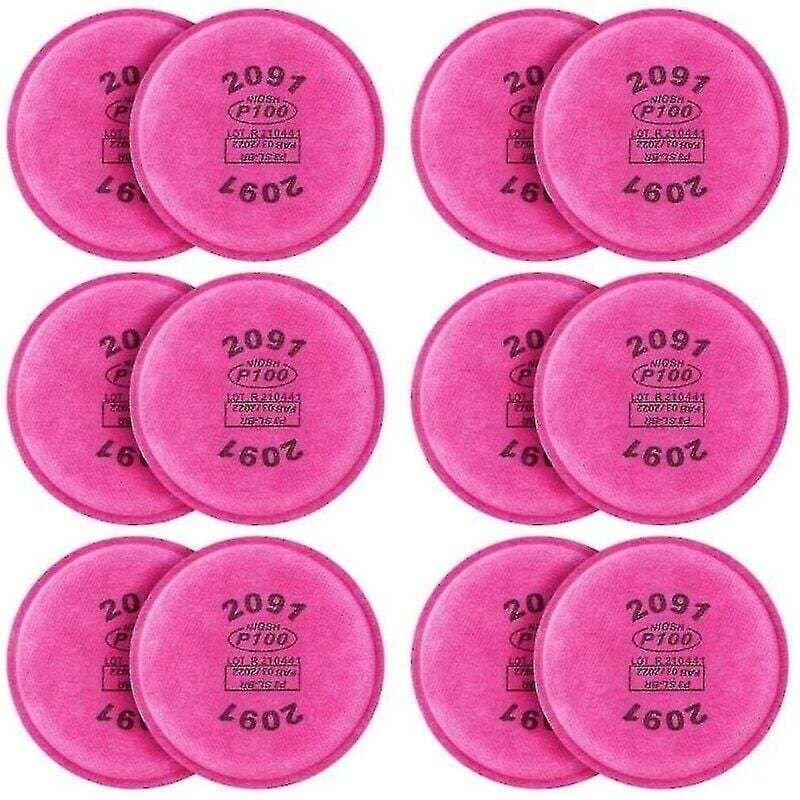 12er-Pack Ersatzpartikelfilter 2091 P100 für Modelle 6000, 6200, 6800 und 7000 Ff-4