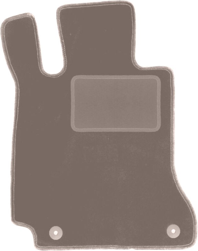 Beige Fahrermatte für: Mercedes C W205 mit Fußstütze Kombi, Limousine (2015-)