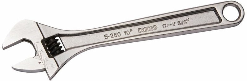 Verstellbarer zentraler Rändelschlüssel 6' Chrom 5-150C-1 Irimo