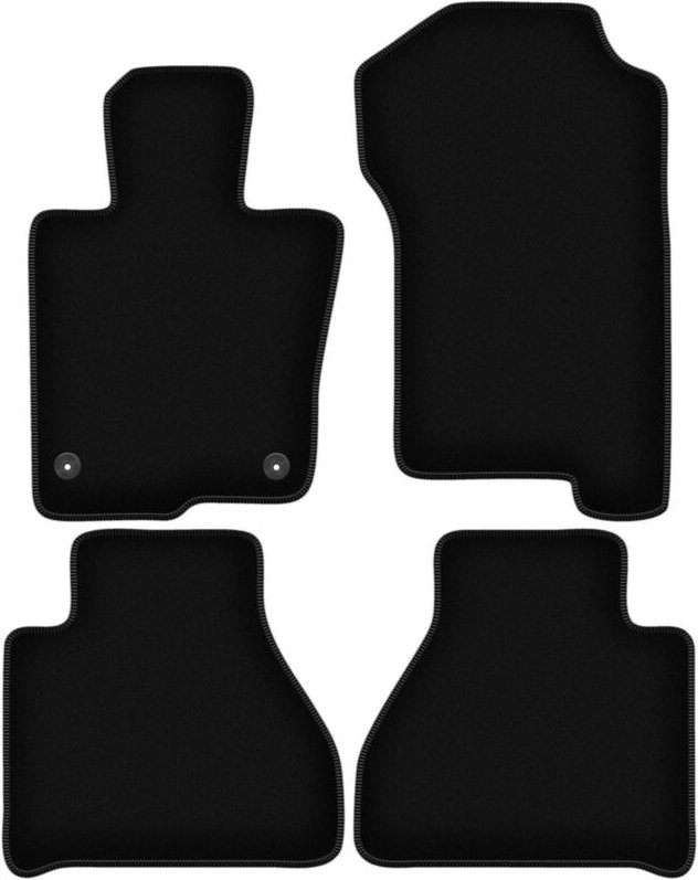 BASIC schwarze Veloursmatten für: Mercedes X-Klasse W470 Pickup (2017-)
