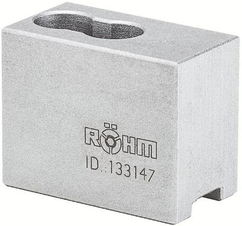 Röhm Aufsatzbacken Größe 110/125/140, 2-Backen-Satz, härtbar Spitzverzahnung 90° - 045794