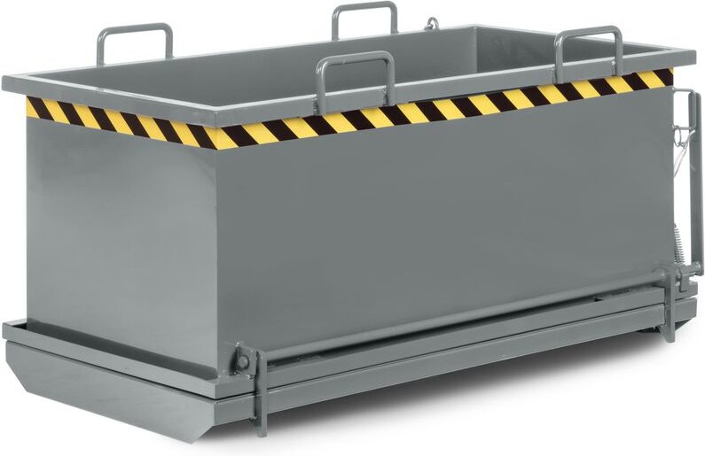 RR Industrietechnik Klappbodenbehälter Typ RKB 1650x850x845mm 750dm³ RAL 7005 Mausgrau