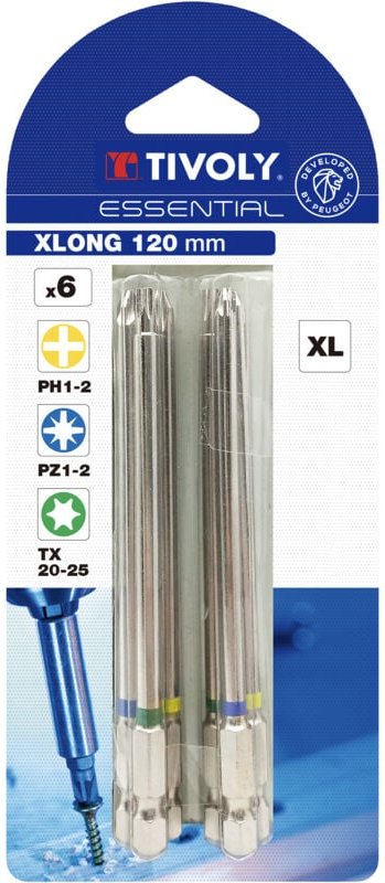 Satz mit 6 Bits L120 mm pz ph tx -standard - Tivoly