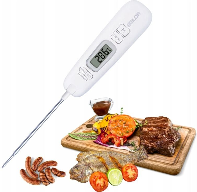 Digitales Küchenthermometer Für Fleisch, Fisch, Bäcker, Grill, Lcd