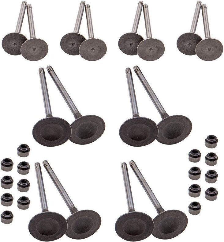 8x Einlaßventil 8x Auslaßventil für Audi vw 2,0TSI tfsi 06D109611T 06D109601M/H8x Einlaventil 8x Auslaventil für Audi vw...