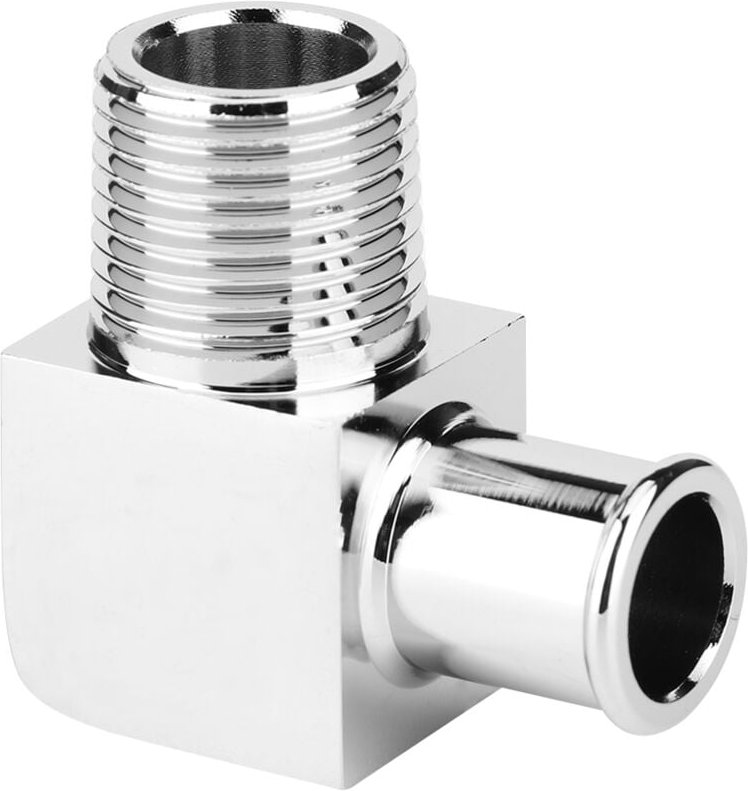 Ej.life - Heizungsschlauchanschluss aus Aluminiumlegierung, 90-Grad-Anschluss, 1/2 Zoll npt auf 5/8 Zoll Widerhaken