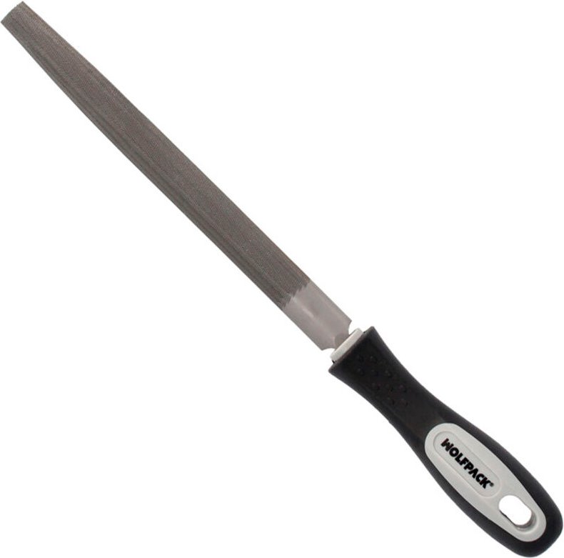 Feile mit halbrundem Griff, mittelrund, 4 Zoll - Wolfpack